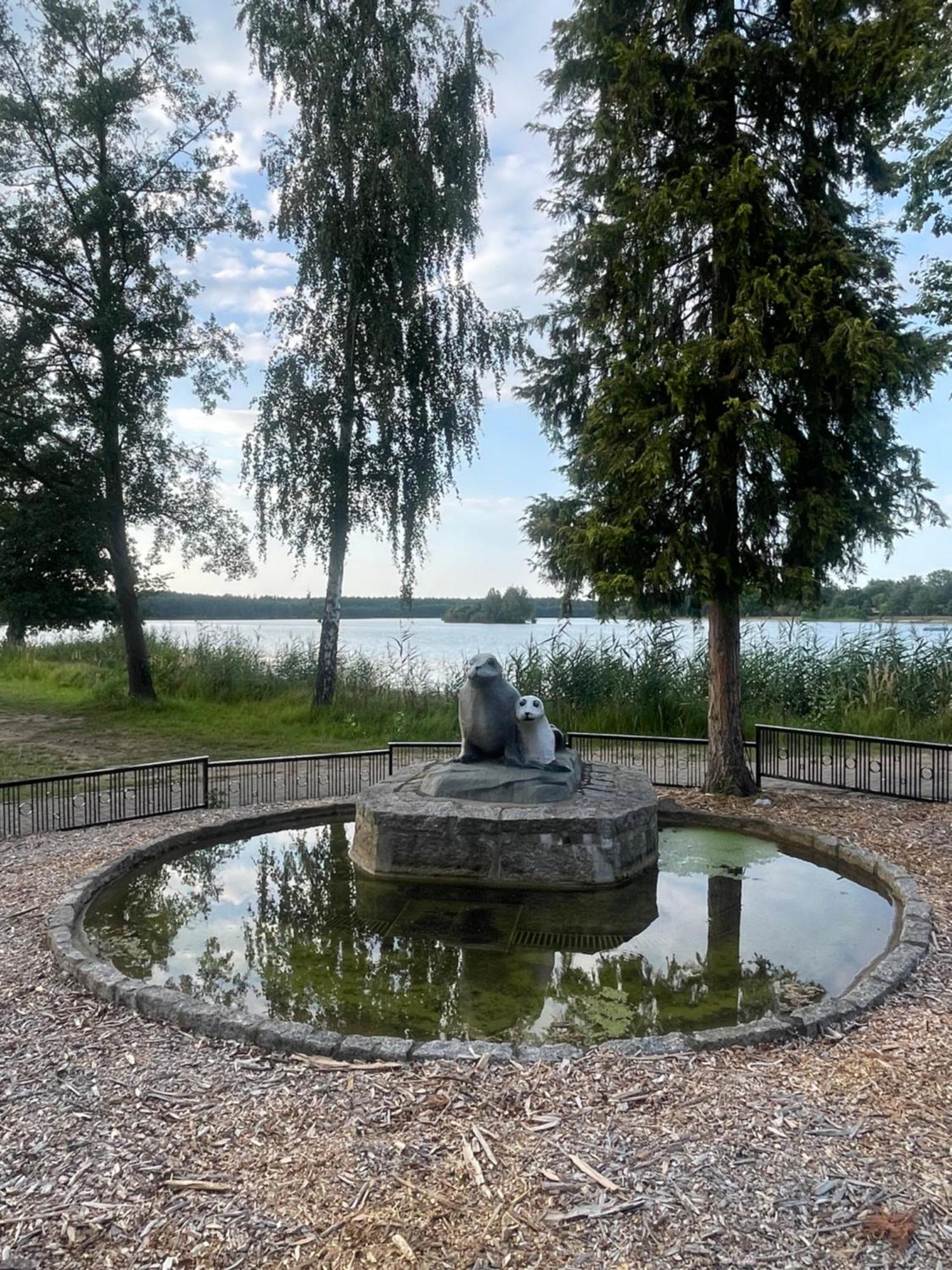 Gruener Bungalow Am Kiebitzsee Villa Falkenburg Esterno foto